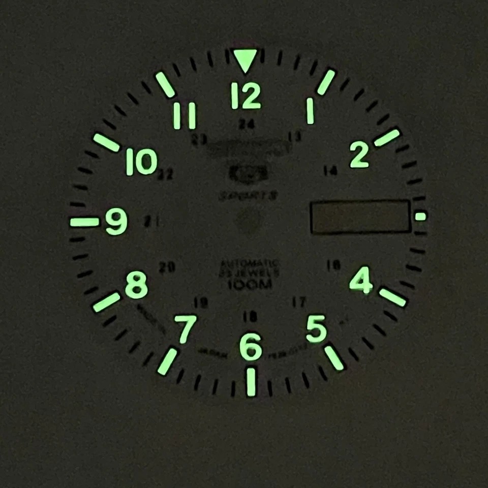 28.5mm C3 Green Luminous Watch Dial Face for NH36A Automatic Mechanical Movement
