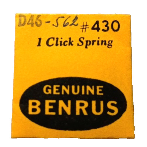 Benrus D46 Click Spring watch part #430/119 fits Durowe 425 430 562 565