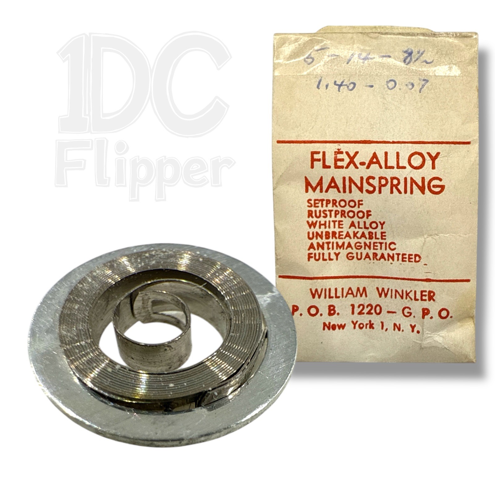 ETA 2410 Mainspring 1.40 x 0.07 x 216 MS-514C Alloy Denn. 5 x 14 x 8 1/2 Read!