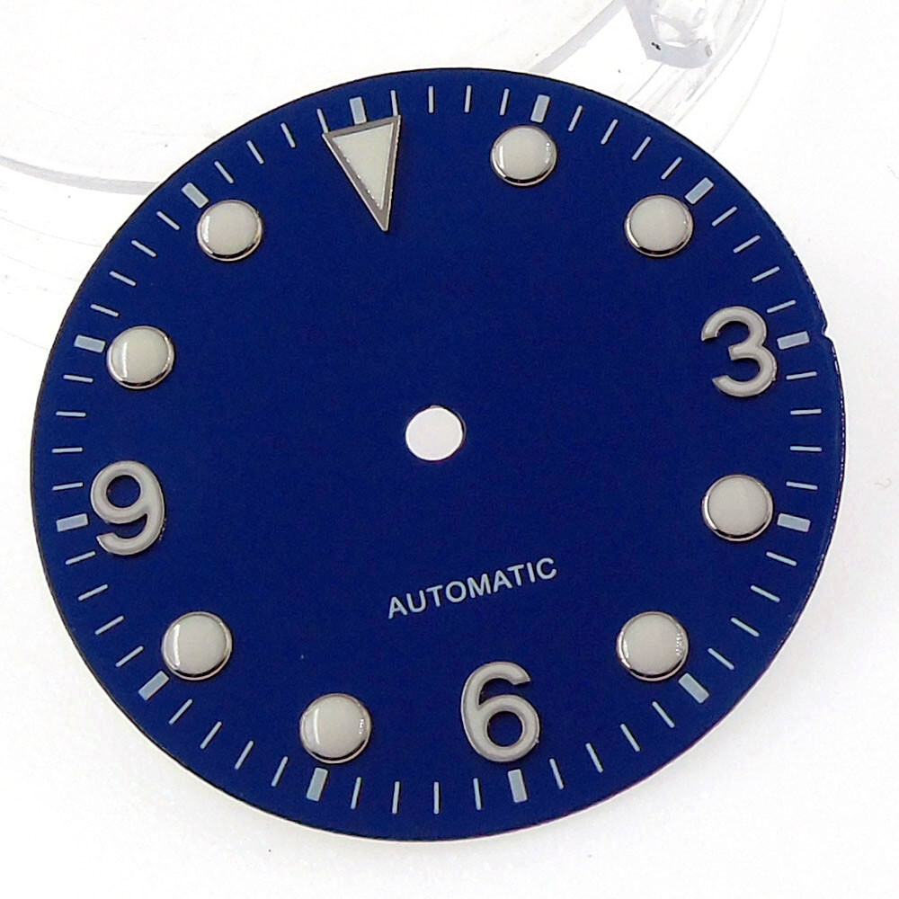 29.2mm Stainless Steel Watch Dial Fit NH35A NH36A Automatic Movement Luminous