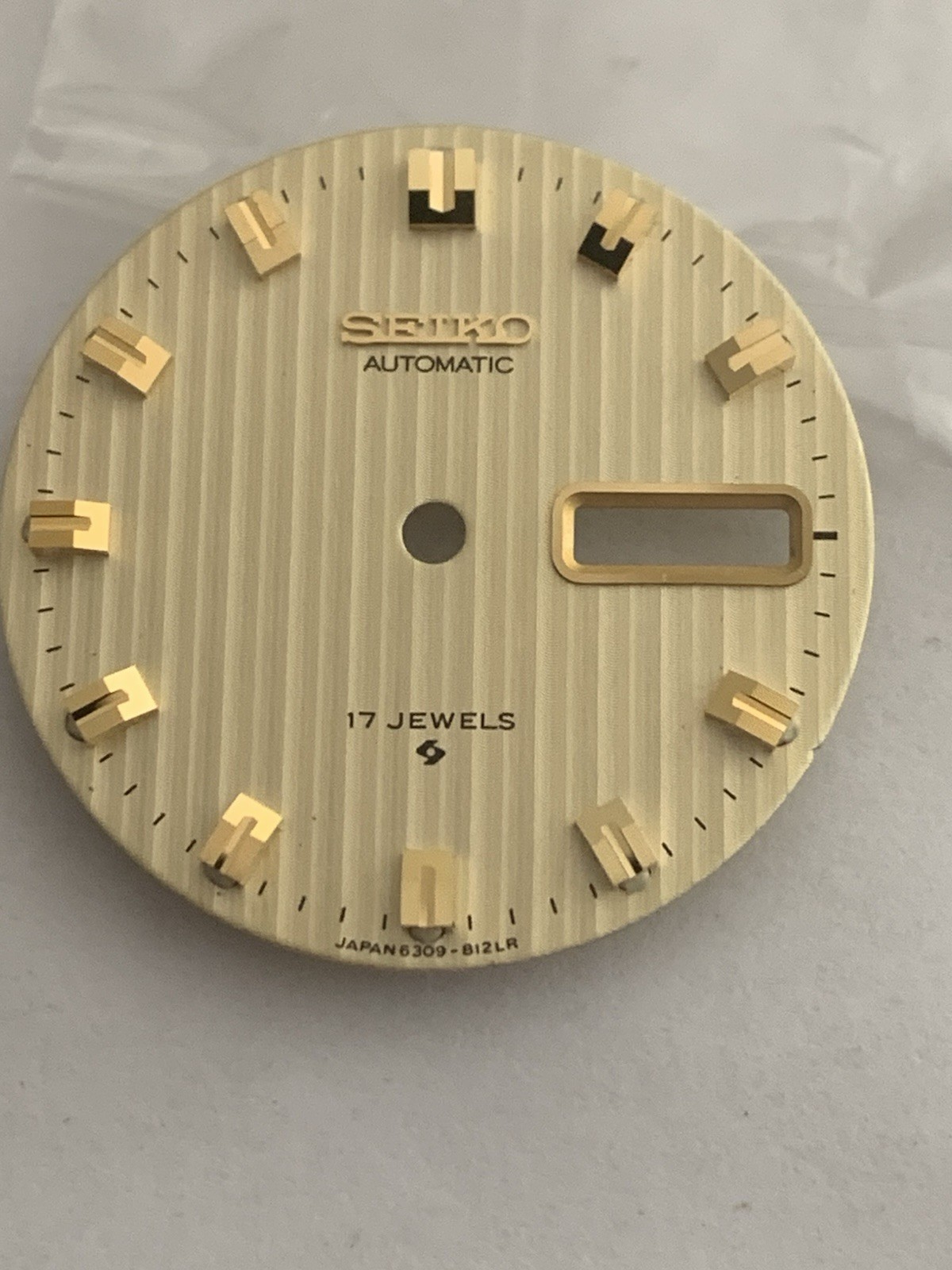 Seiko Watch Dial Part 6309-812L Champagne With Gold Batons