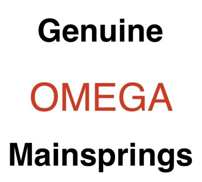 (1) One New Genuine Omega Mainspring Part # 1208 from Watchmaker’s Parts Stock