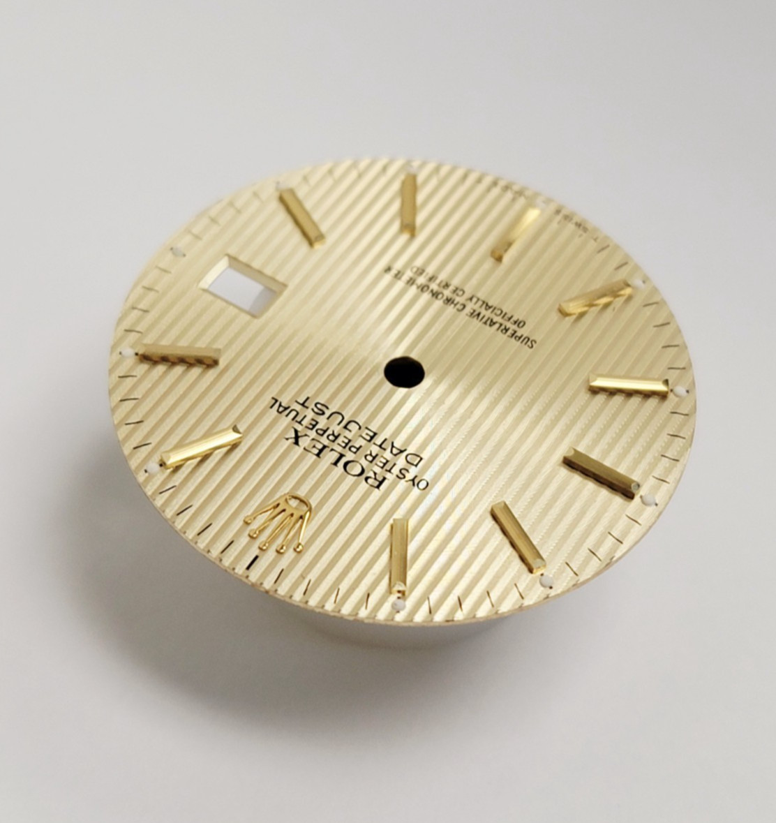 Genuine Factory Rolex Dial Champagne Tapestry Stick 36mm Datejust 16013-16233