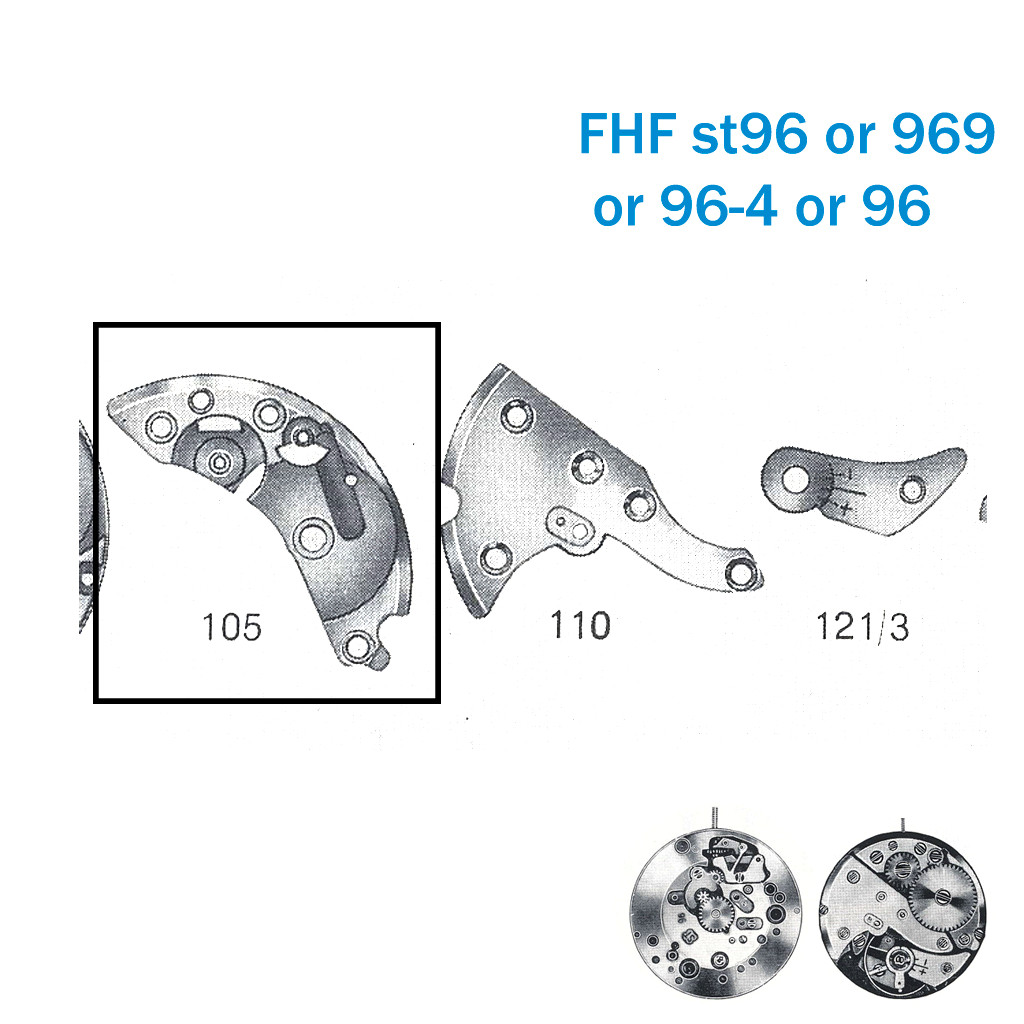 Barrel Bridge-Swiss Made-Part No:105-For FHF ST96/969/96-4/96