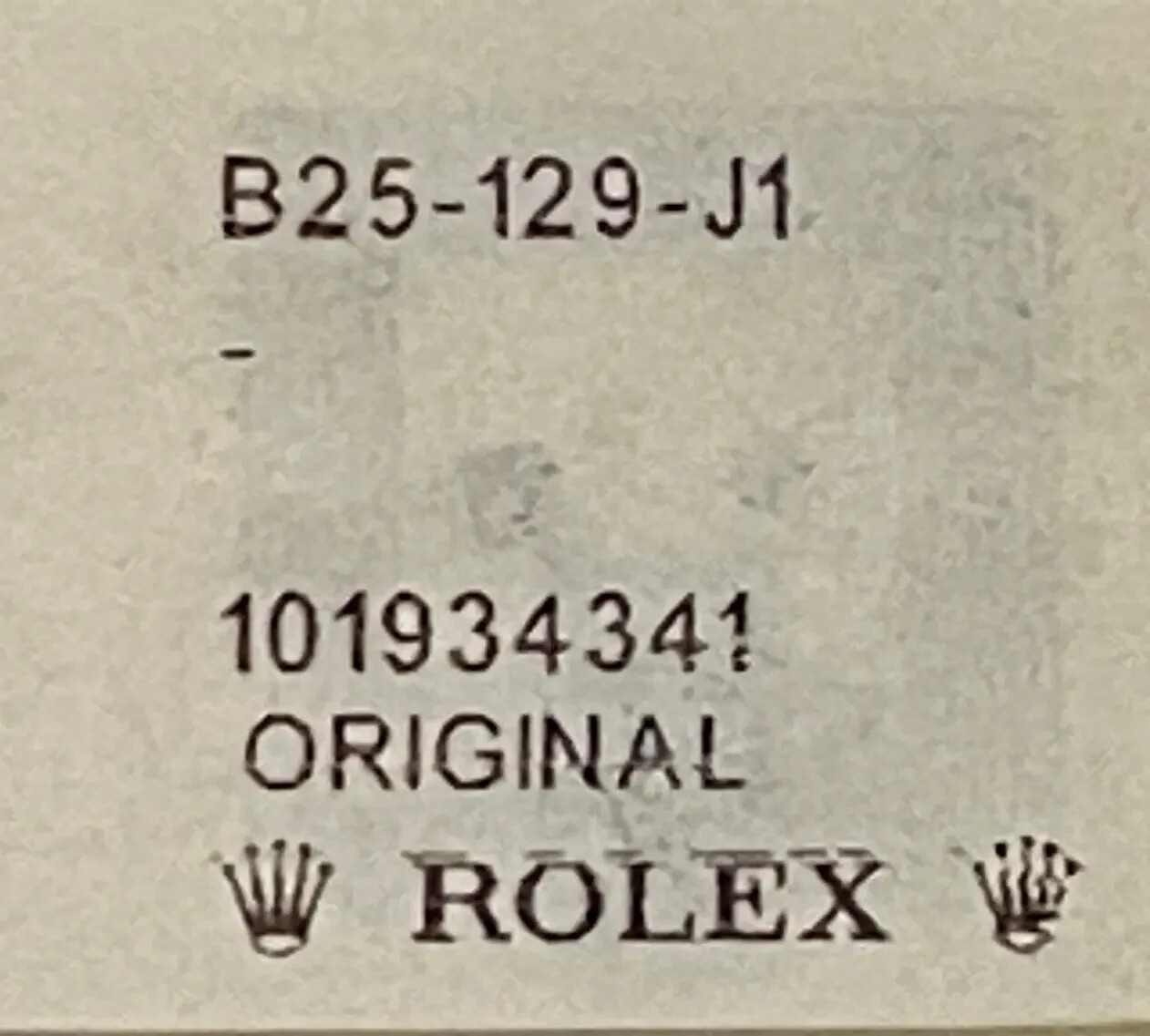 Rolex Crystal B25-129-J1 Plexi Glass For Lady Datejust Authentic BRAND-NEW