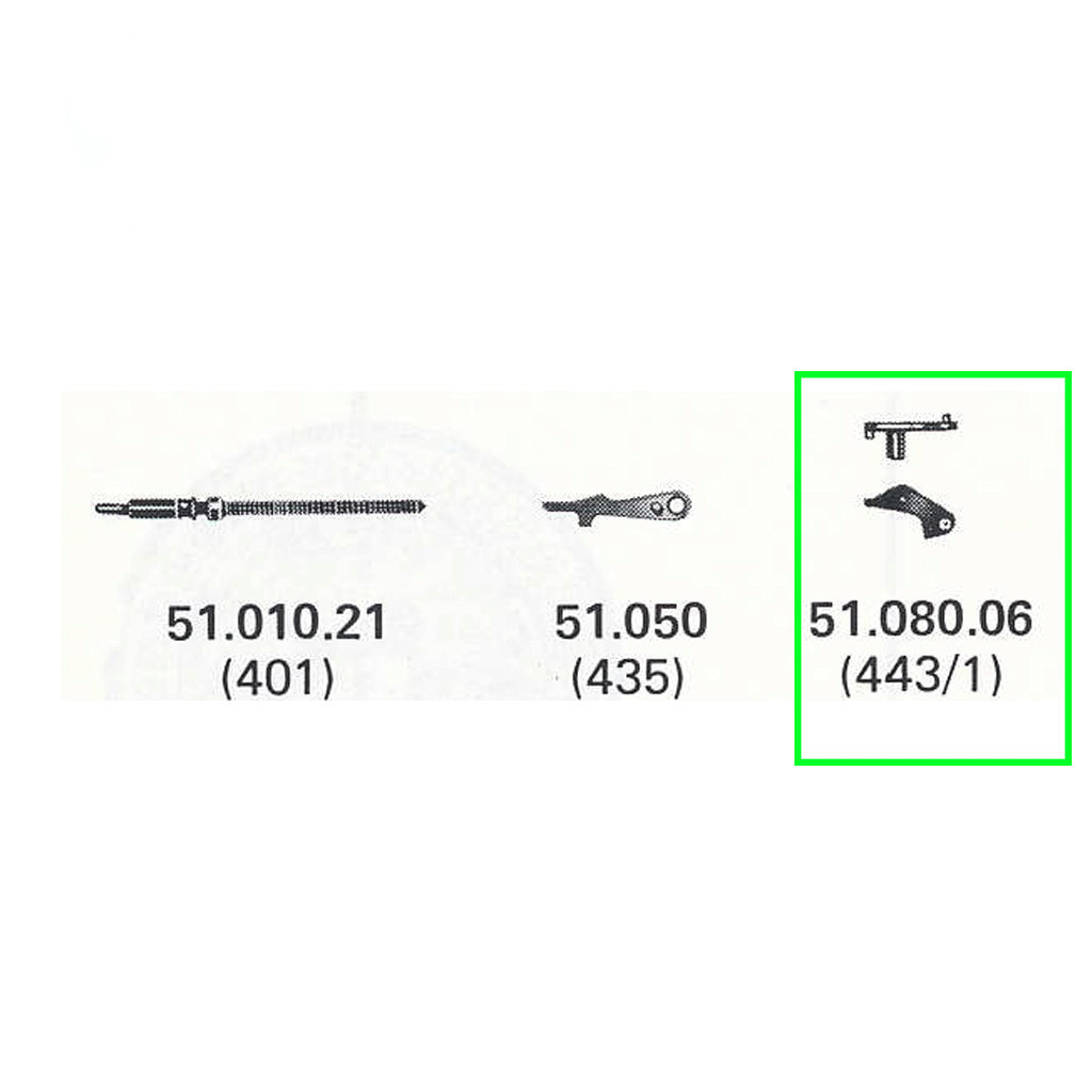 Setting lever, assemble- Swiss Made-Part No:443/1 -For FHF ST969/969/96-4(2PCS).