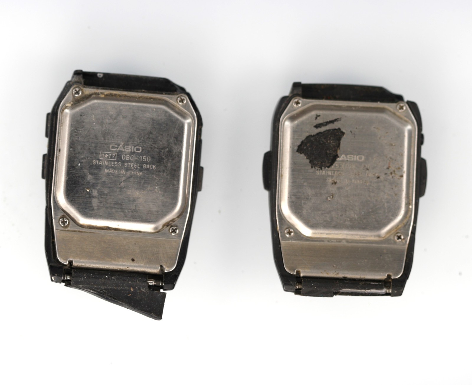 Casio Watch Data Bank DCB Black Plastic Stainless Steel Quartz NON-WORKING