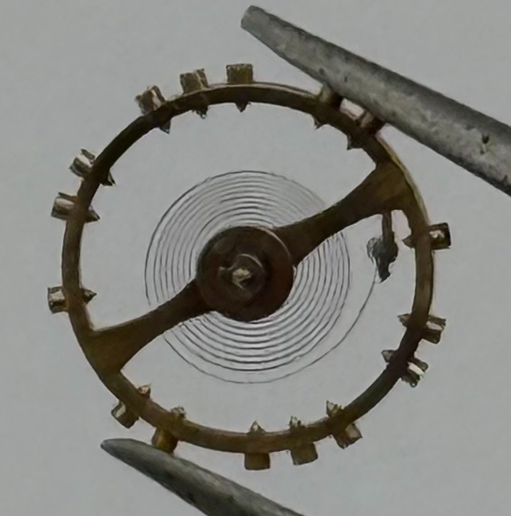 MST 340 Balance Wheel Complete And Spring 6¾’’’ 574 Watch Movement Parts NOS