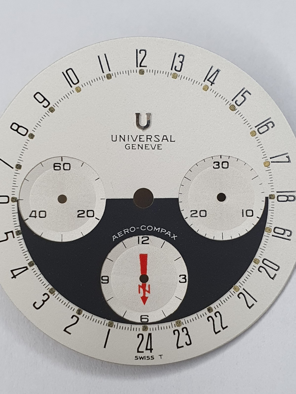 Universal Geneve Aero Compax Dial – 32.4mm – Old Stock – Parts