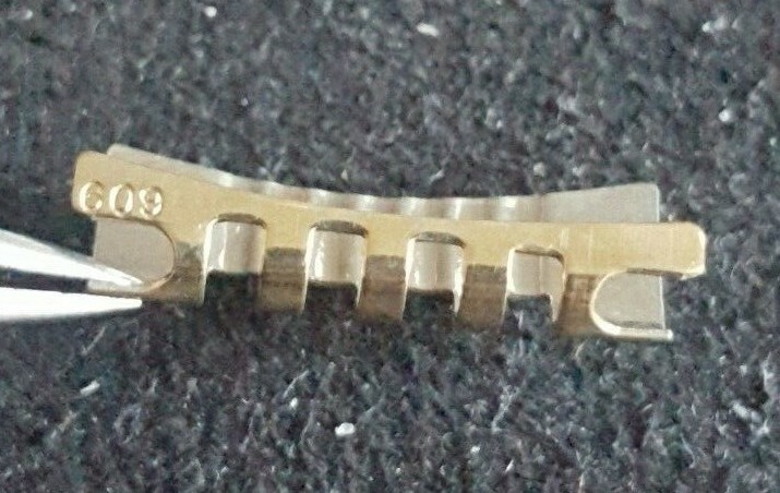 Omega Gold Plated Shiny-Brush Finish End Piece Number 609