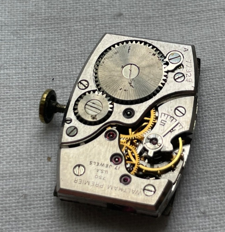 Waltham Premier 750 – movement for mens watch AS IS, lot 2605