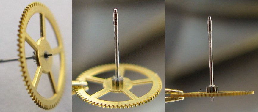 vintage LeCoultre 815 watch part sweep second with long pinion