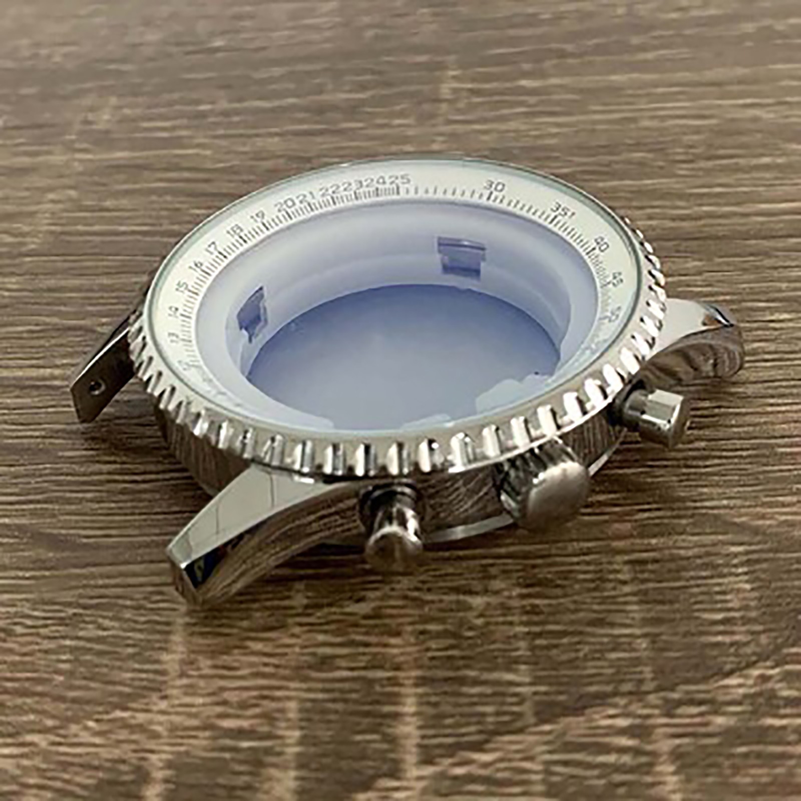 46.5MM Large Size Watch Case+Strap+Hand Kit for Japan VK63 Quartz Movement
