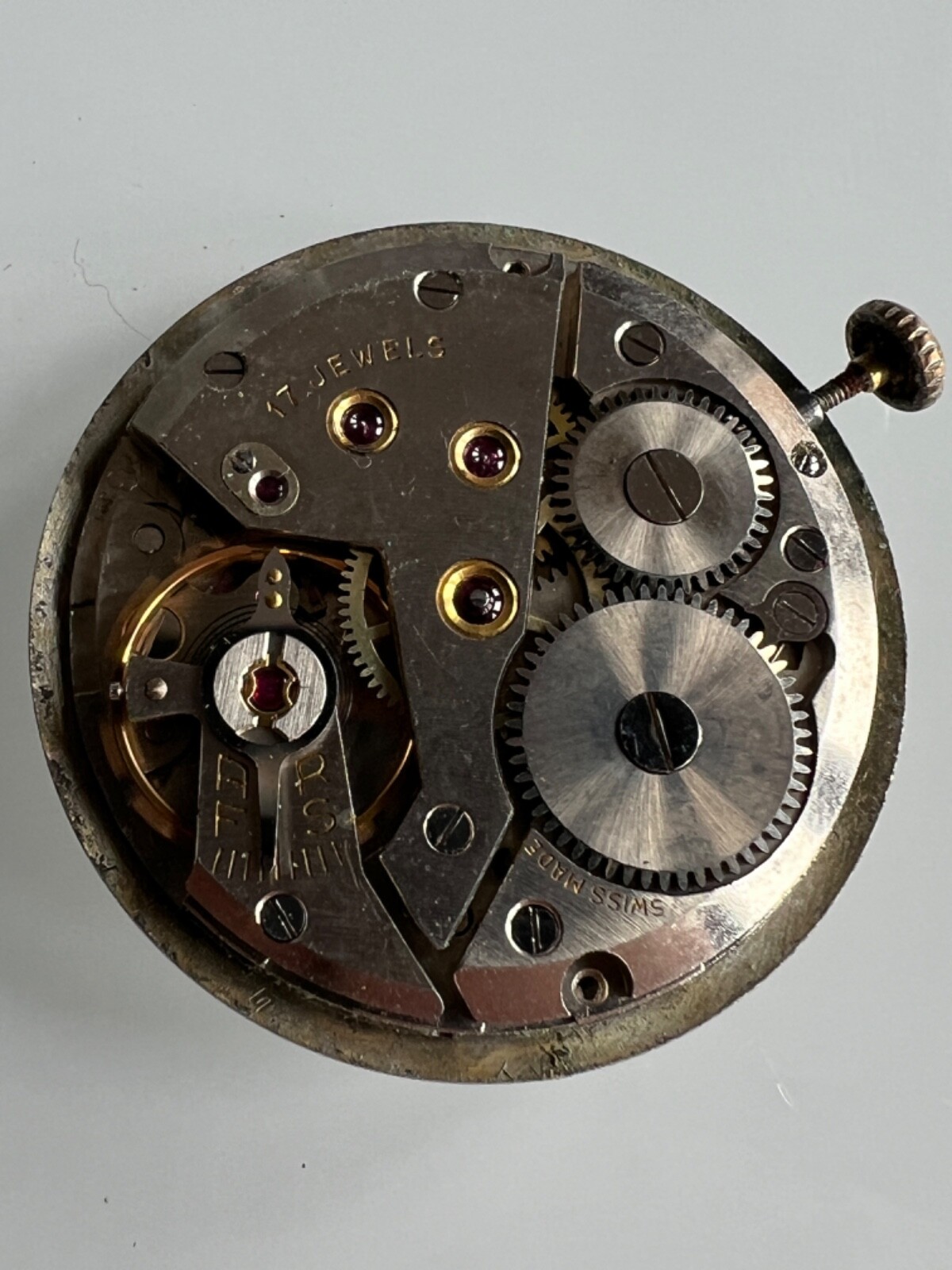 GARRARD cal. 391 Mechanical Hand Wind 17 Jewels Watch Movement Working