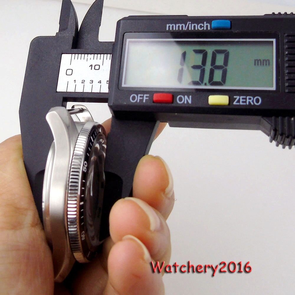 40mm Double Bow Sapphire Glass 20Bar Watch Case For NH35 NH36 ETA 2824 PT5000