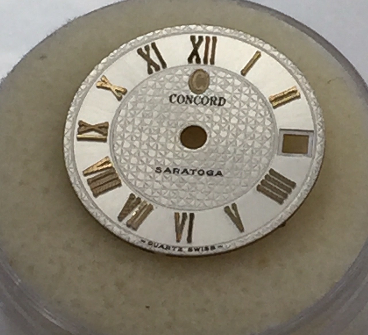 Genuine CONCORD Ladies SARATOGA Silver Dial For 18K Gold & SS Watch
