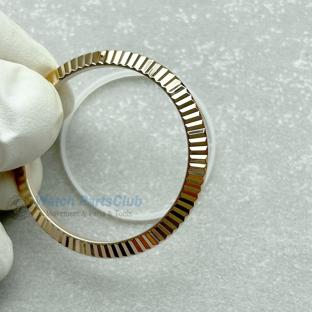For 41mm Fluted Bezel Datejust 126300 126333 126334 Rosegold Replace Part