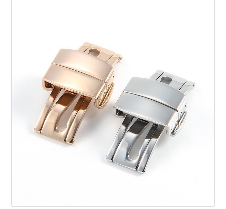 Butterfly Folding Buckle for Patek Philippe Watch 18mm Stainless Steel Clasp