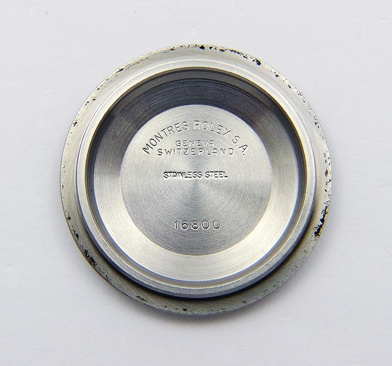 Vintage Genuine Rolex Submariner 16800 Stainless Steel Watch Case Back Caseback