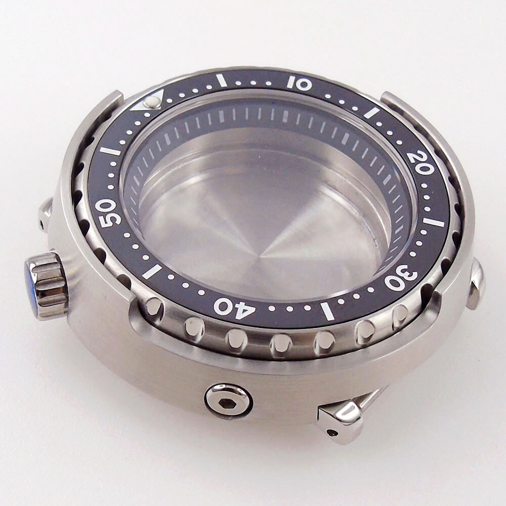 46.5mm Fit For NH35A Sapphire Crystal Watch Case 200m Waterproof Luminous Dot