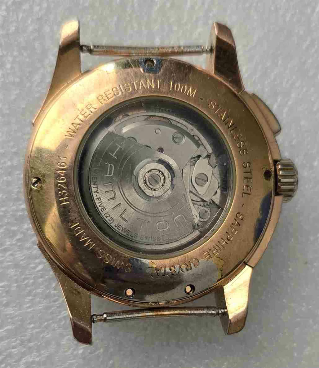 HAMILTON KHAKI Steel Chronograph. Ref: H326461. Cal: ETA-7750. For Service