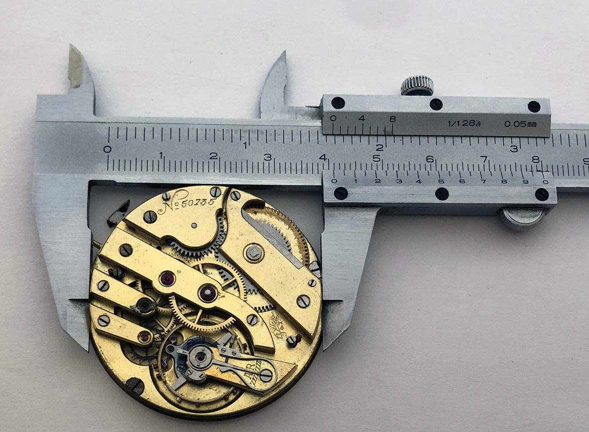 Rare For Part ANTIQUE Pocket Watch Swiss Movement Enamel Dial Repair 44 mm