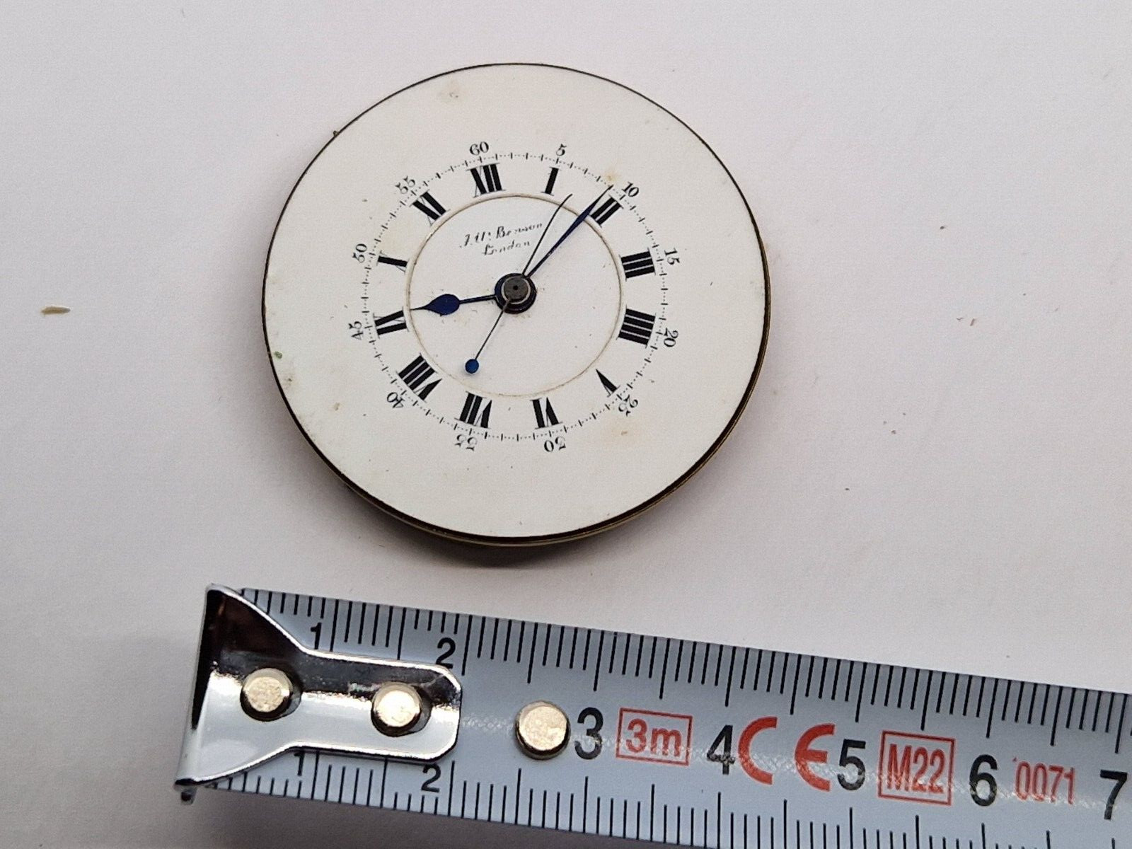 Antique J W Benson pocket watch movement Queen Victoria movement