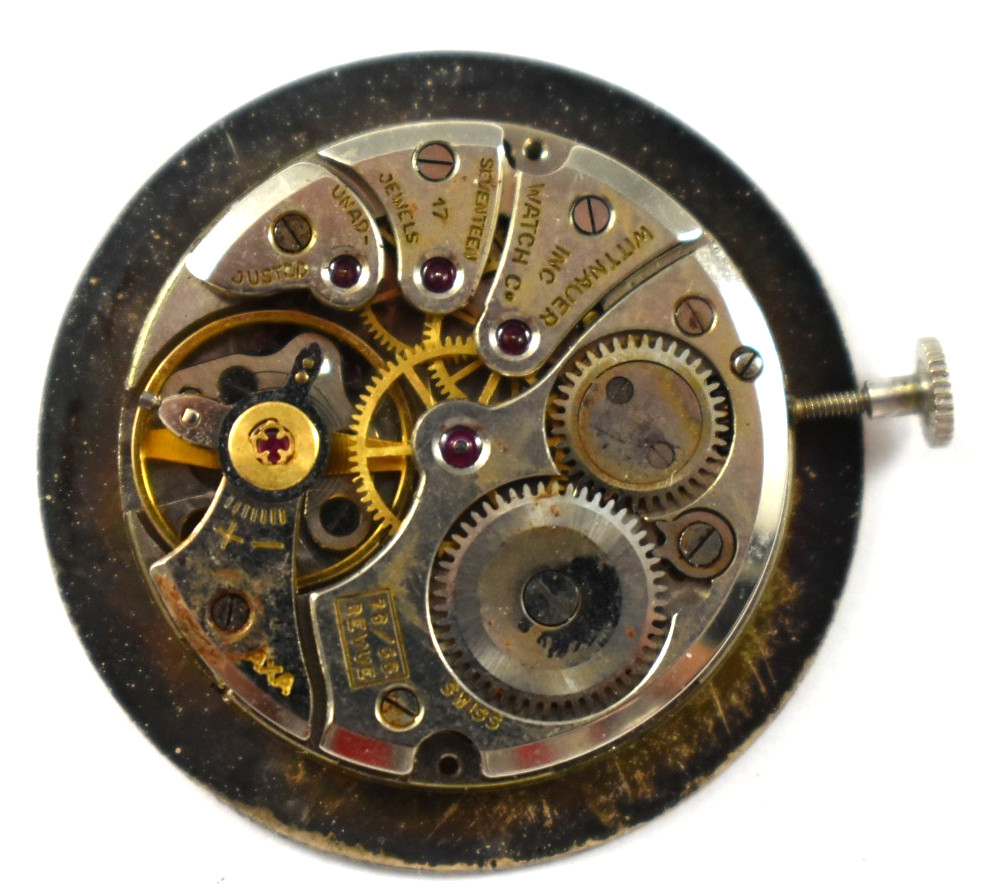 Vintage Wittnauer Revue 76/3G 17J Wrist Watch Movement lot.wo