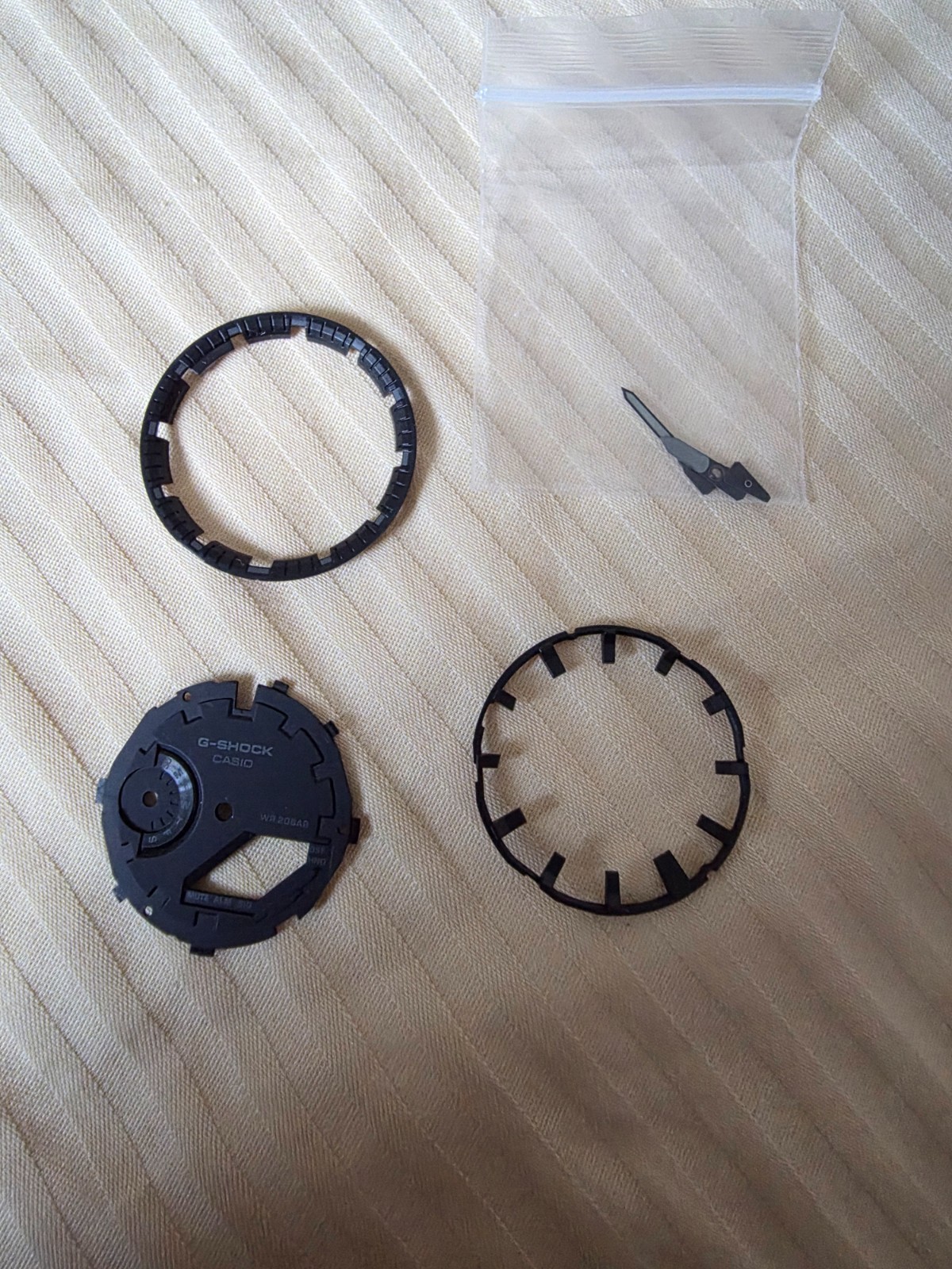 Genuine Casio G-Shock GA-2100 Dial Hand Face Matte Black CasiOak Replacement OEM