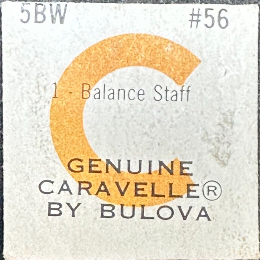 CARAVELLE BY BULOVA STANDARDIZED PART BALANCE STAFF 5BW #56 22