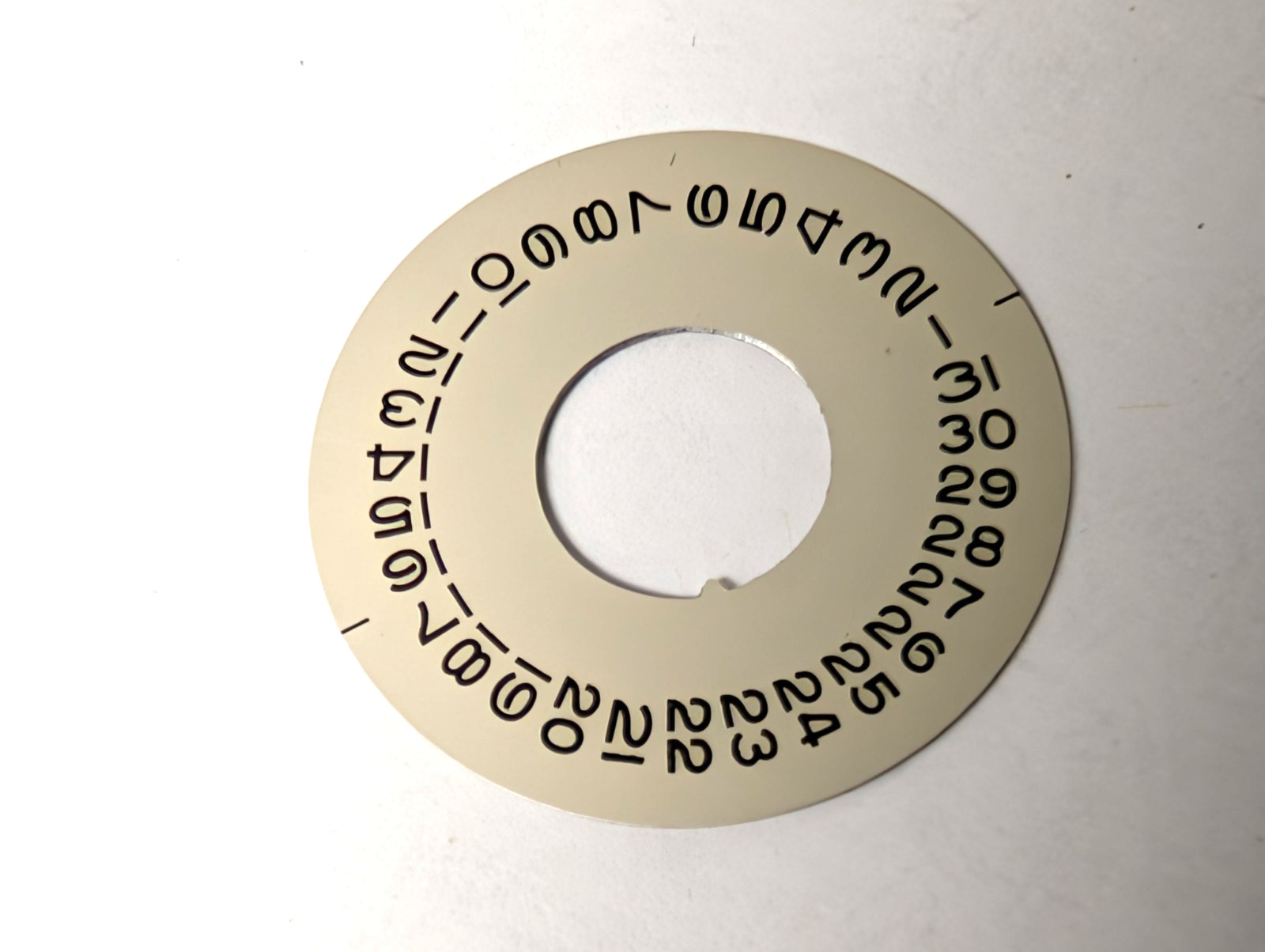GENUINE Authentic Rolex 1555 1556 8016 Date Disc silver used