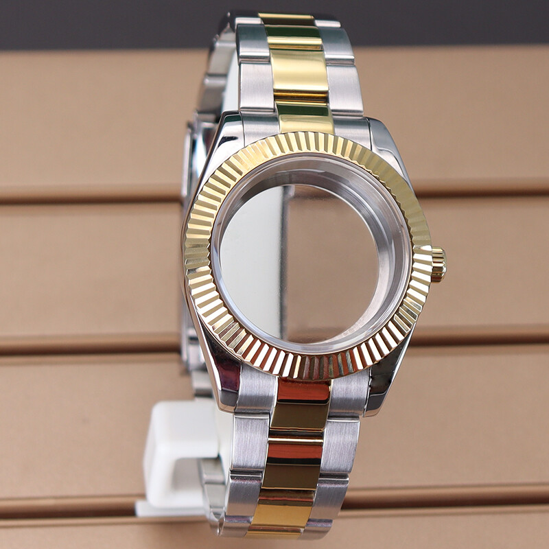 36mm/40mm Diver Swim Watch Case strap Convex convex groove bezel Sapphire Glass