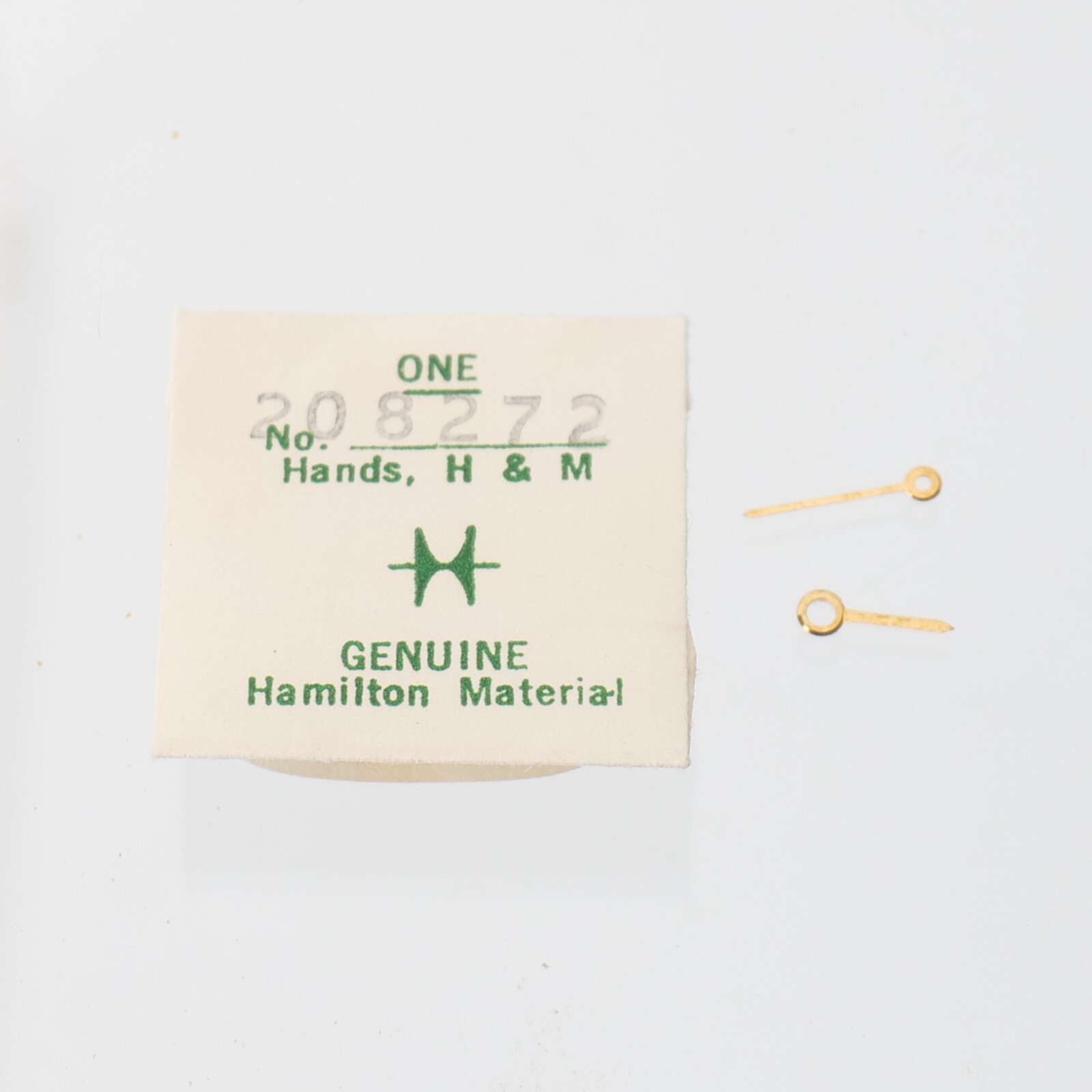 Hamilton Watch Hands No. 208272 Original Pair Hour Minute Watchmaker Parts (H22)