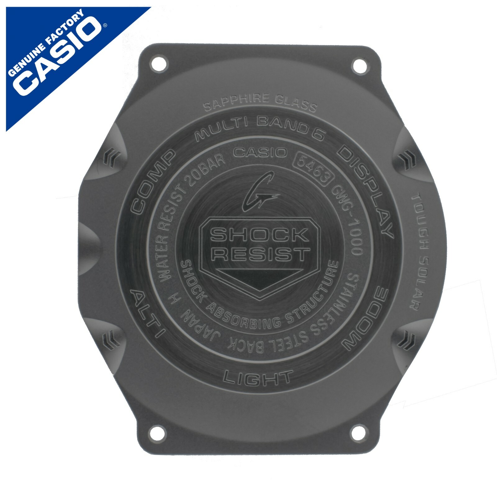 Genuine Casio Bottom Cover Back Steel Case for GWG-1000 GWG 1000 Mudmaster