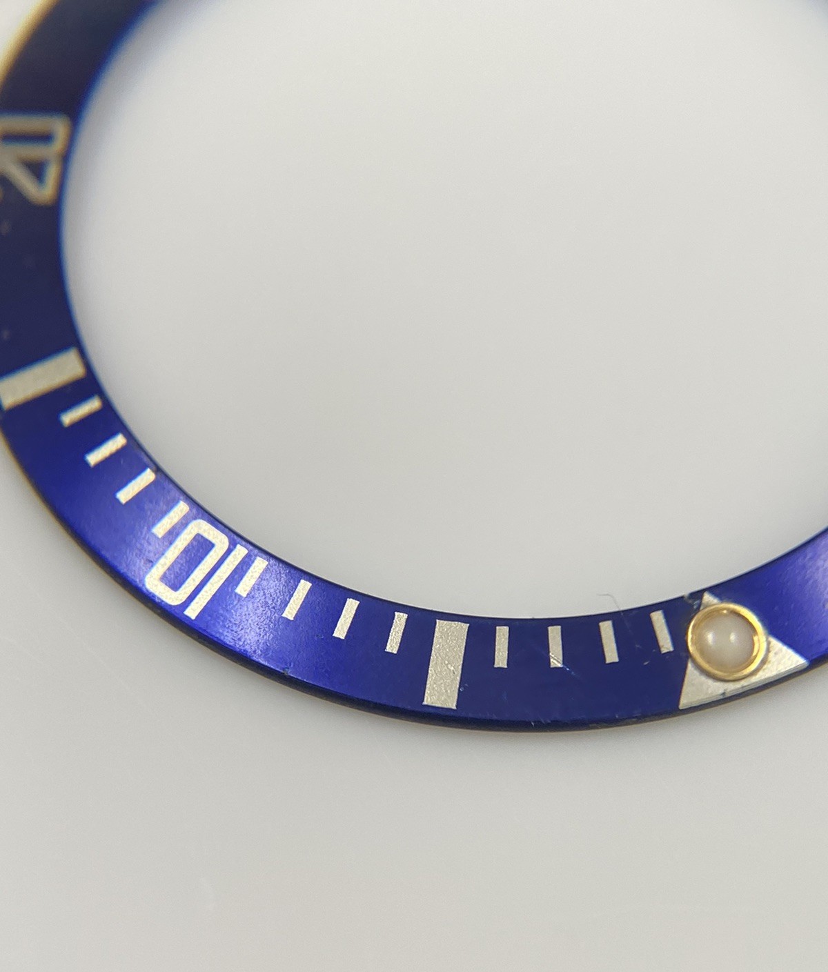 Genuine Rolex Submariner Blue/Yellow Bezel Insert/Pearl 16803 16613 16808 16818