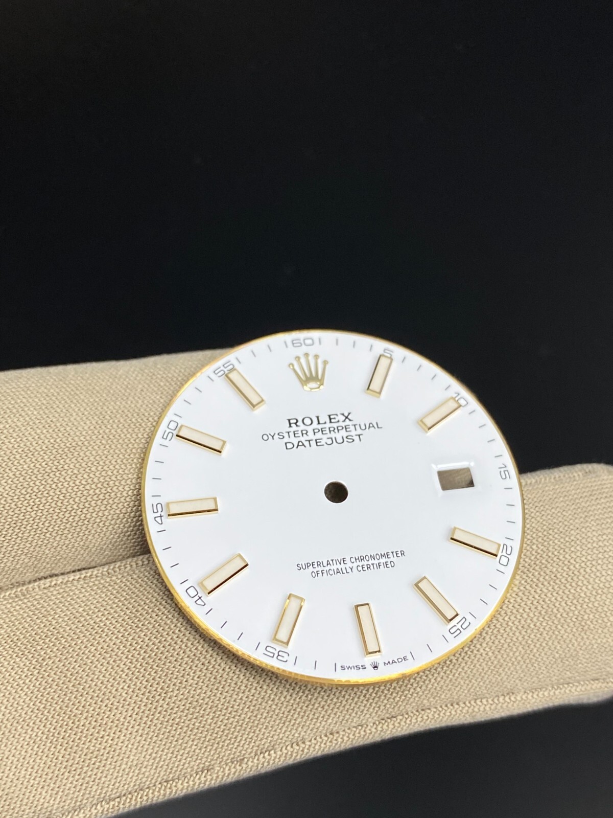 Rolex Datejust 41mm White Stick Two Tone Dial Model 126333 RARE