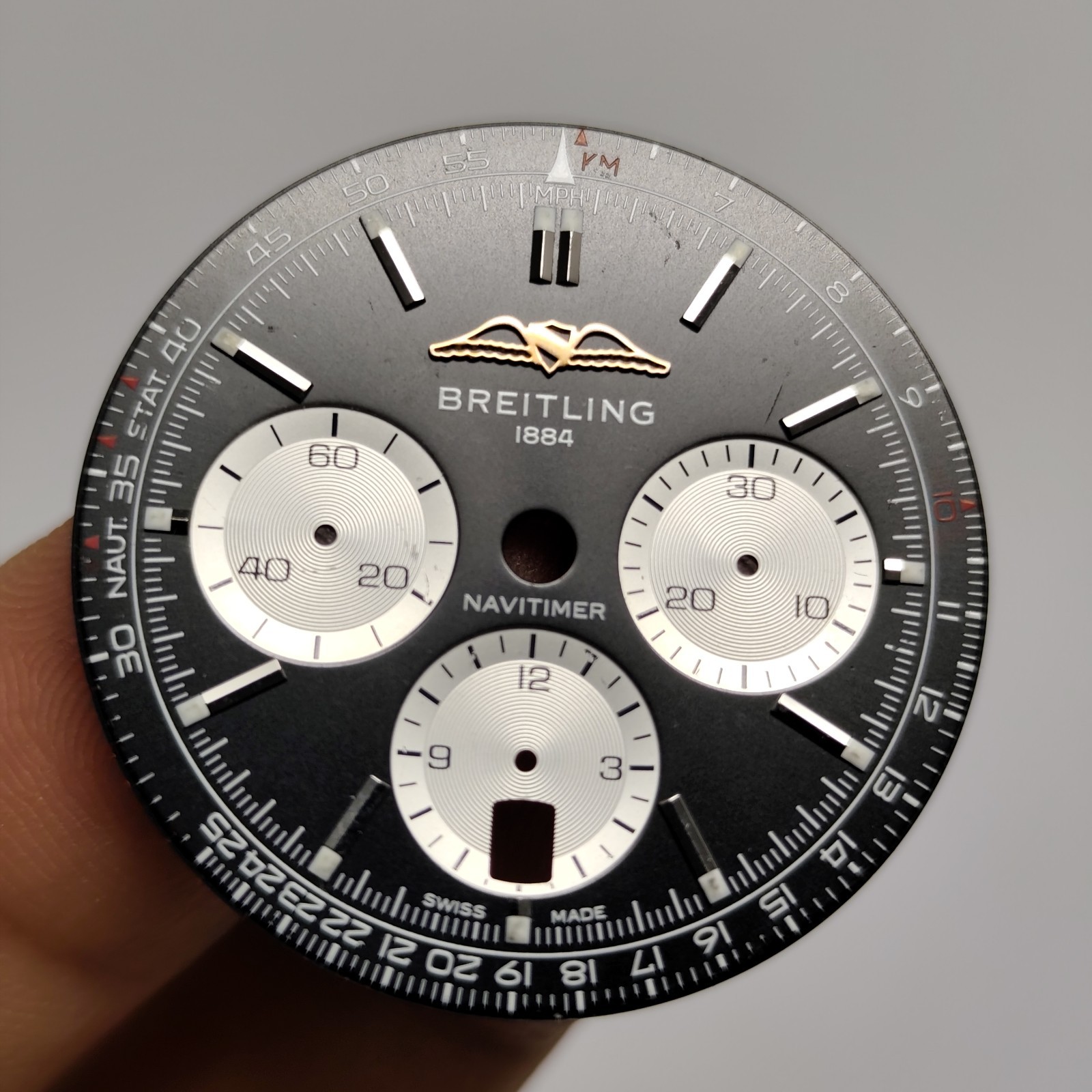 33.7 mm Breitling Watch Dail Swiss Made, PARTs Part REPAIRS #Y2