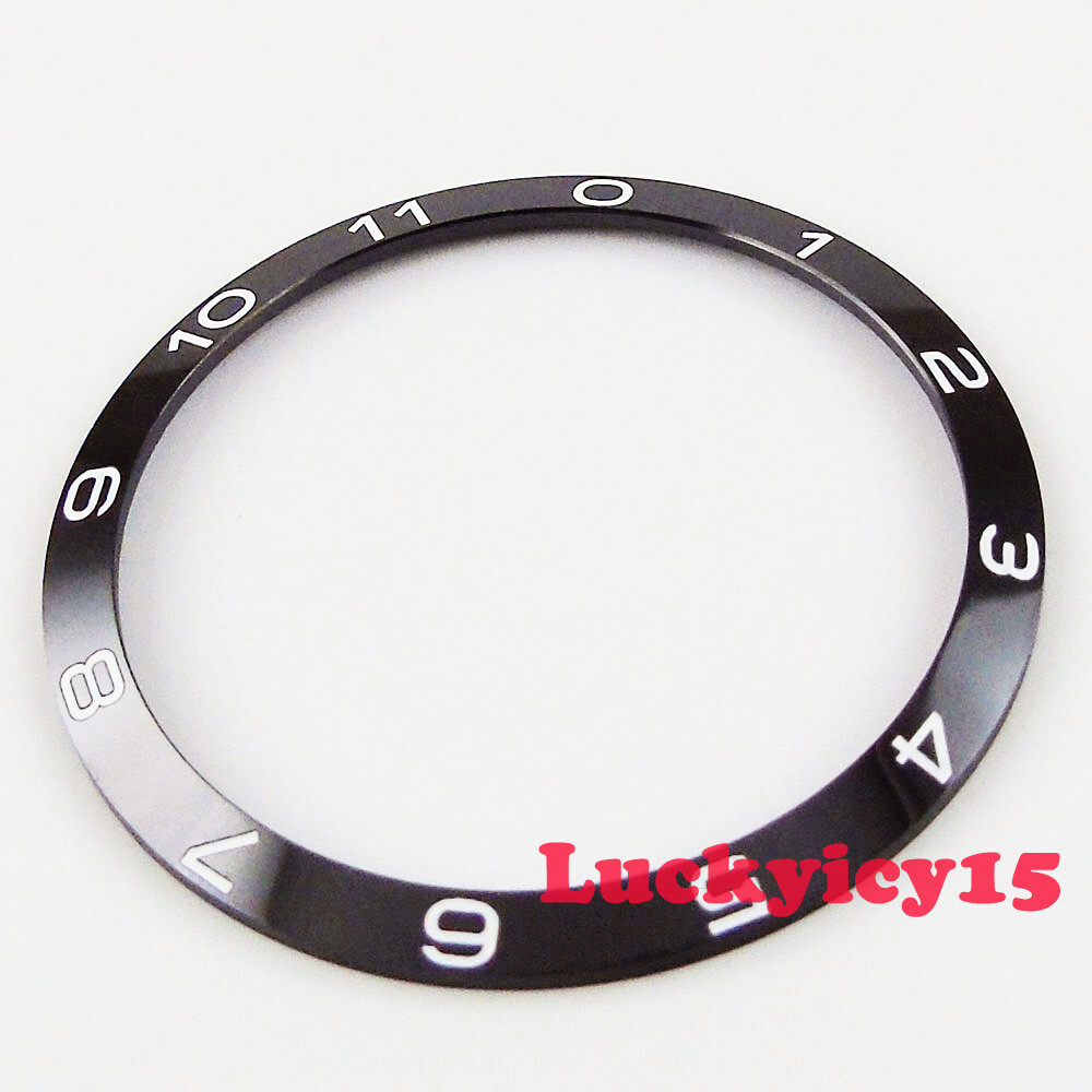 Fashion 39.2mm black blue ceramic bezel insert fit for 41mm Corgeut men’s watch