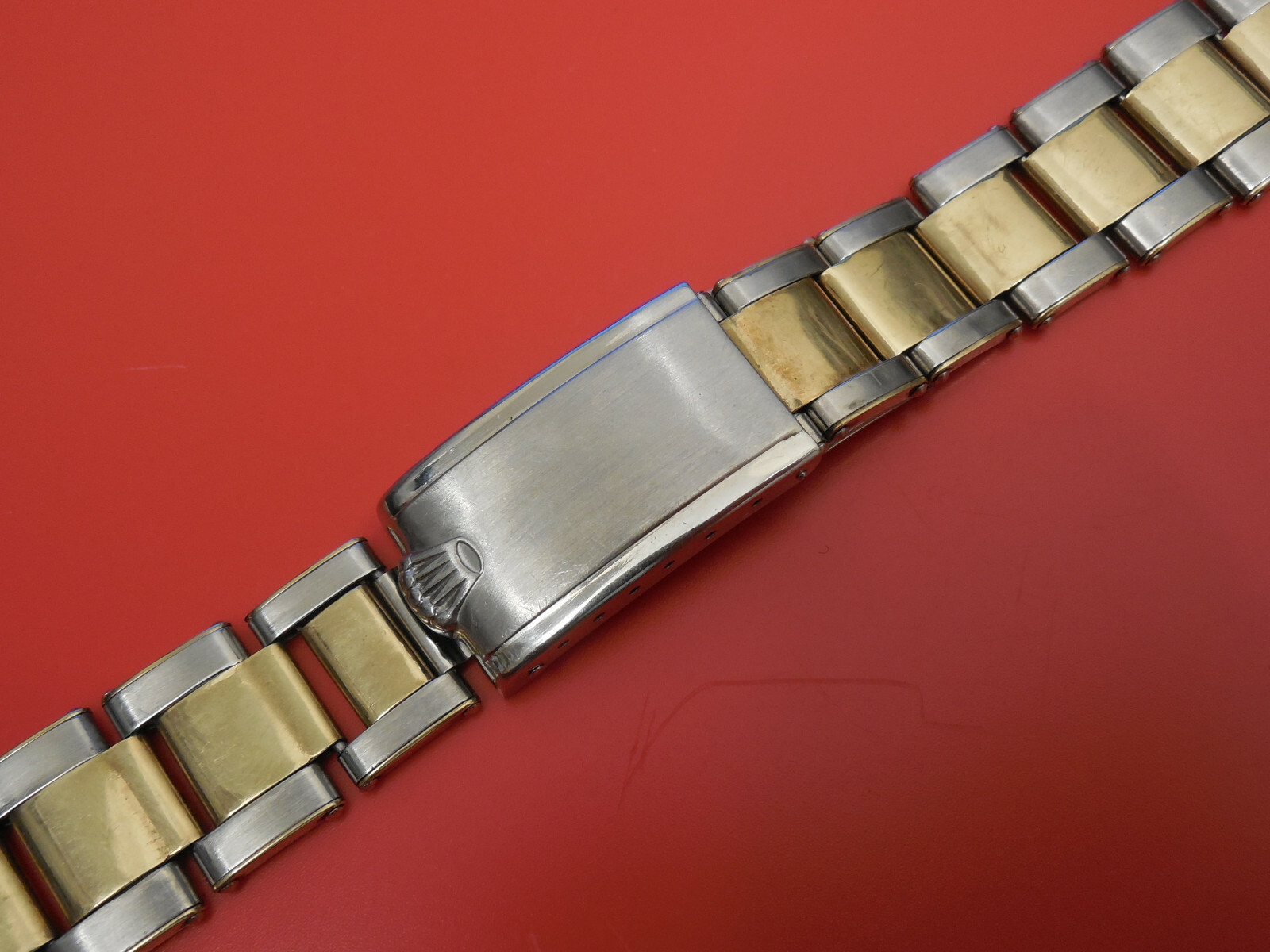 ROLEX SOLID STEEL 7206 20MM OYSTER BAND BRACELET DEPLOYMENT CLASP BUCKLE YR 1970