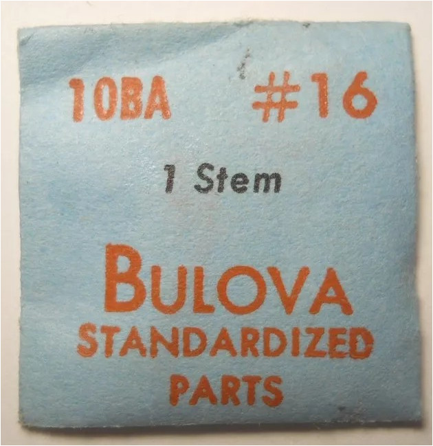 Bulova 10BA – Part #16 – Winding Stem – Genuine Factory Replacement / Repair