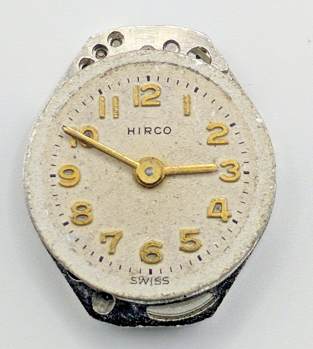 FHF 60 Hirco Manual Wind Watch Movement 15 Jewels Swiss Parts Repair 15.3mm