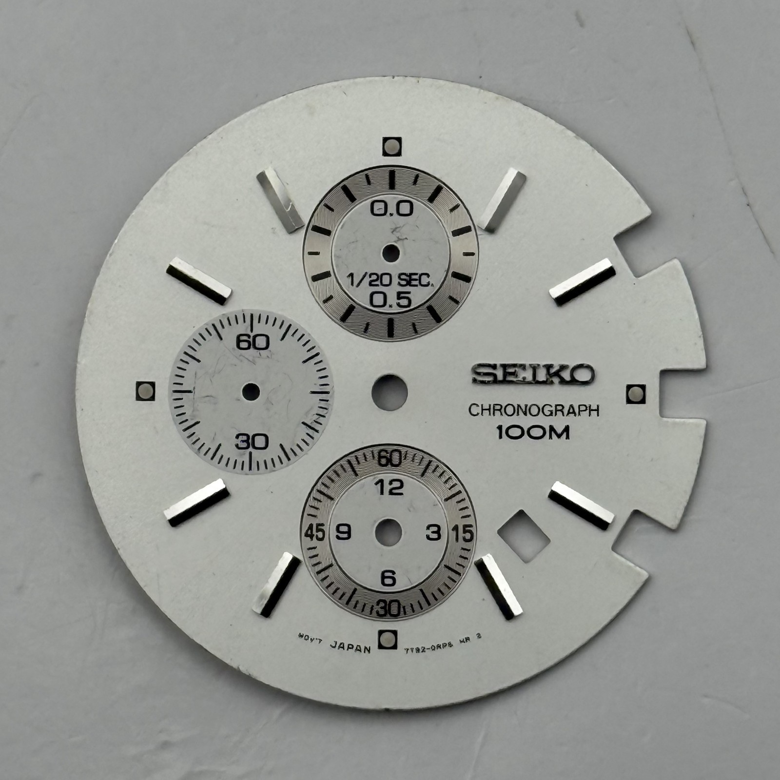 Seiko 7T92-0RD6 Watch Dial Chronograph 100M Japan Spare Parts Repair 33mm