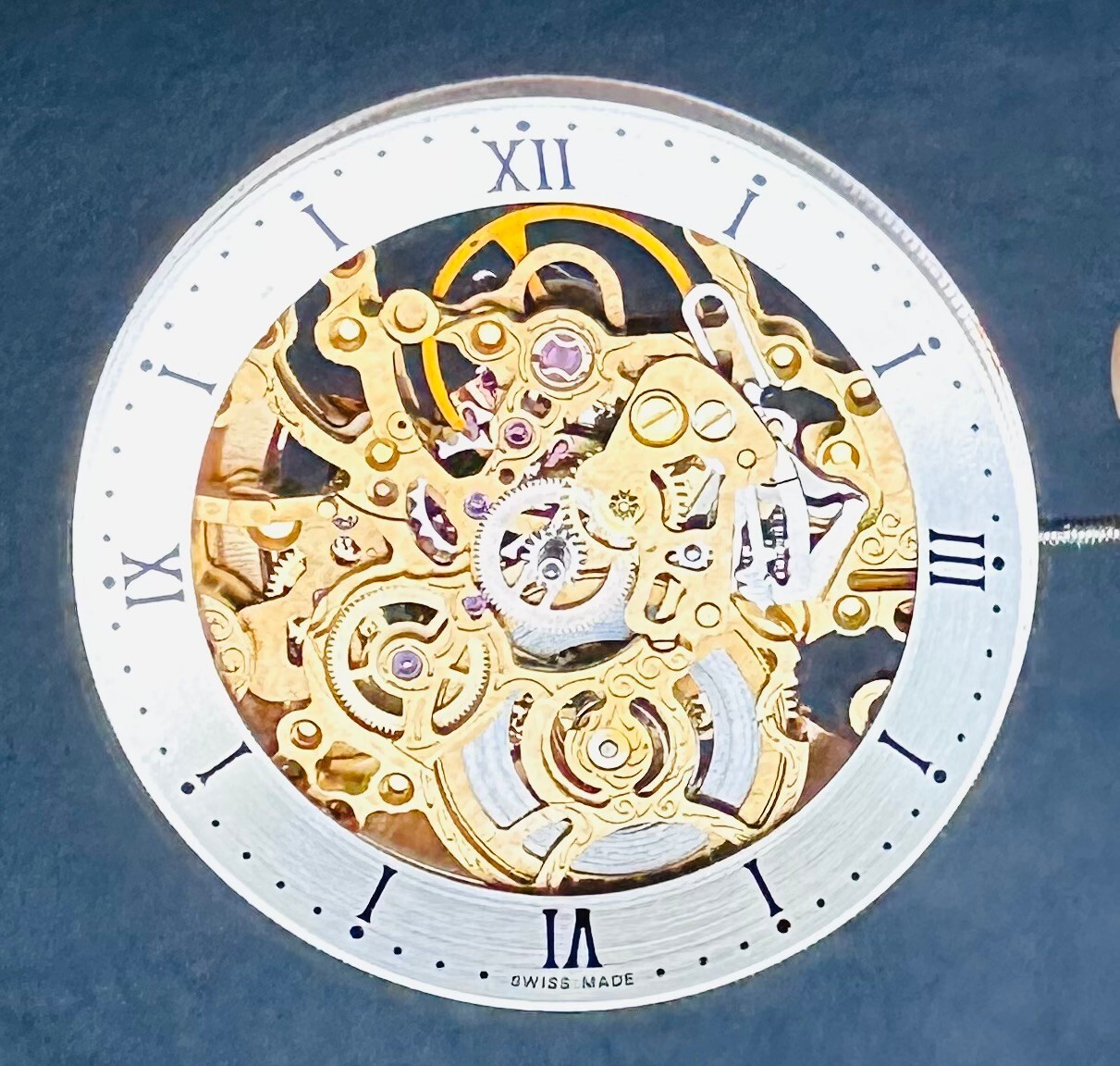 SKELETON DIAL ETA 2824-2, 2892-2, SW200 AUTOMATIC Ø 30.5MM SILVER SWISS MADE NEW
