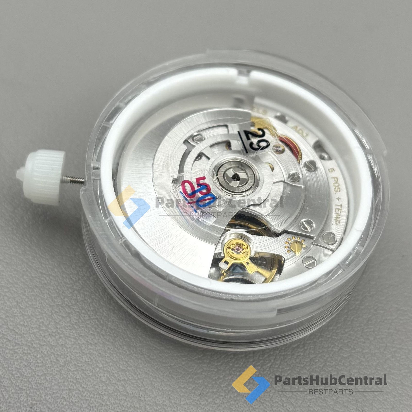 3255 Automatic Mechanical Movement Dual Calendar 31 Jewels Blue Balance Wheel US