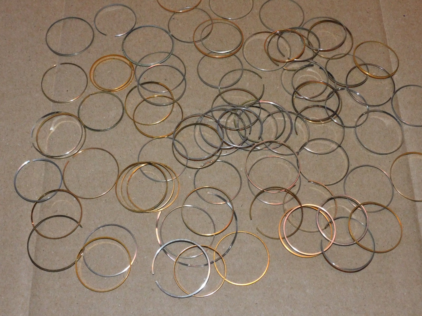 Lot of Watch Bezel Rings Wristwatch Gold Silver Plate Scrap AS IS Parts Project