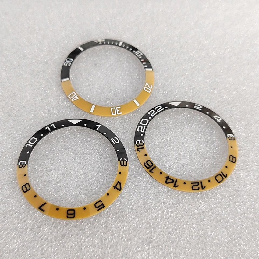 Black Gold Ceramic Bezel without Luminous Outside 38MM Inside 30.5MM Part
