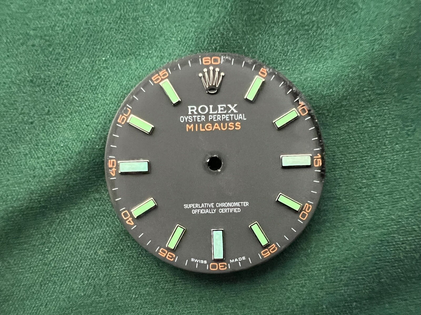 Authentic Rolex 41mm Oyster Perpetual MILGAUSS Luminova Markers Dial – OC#494