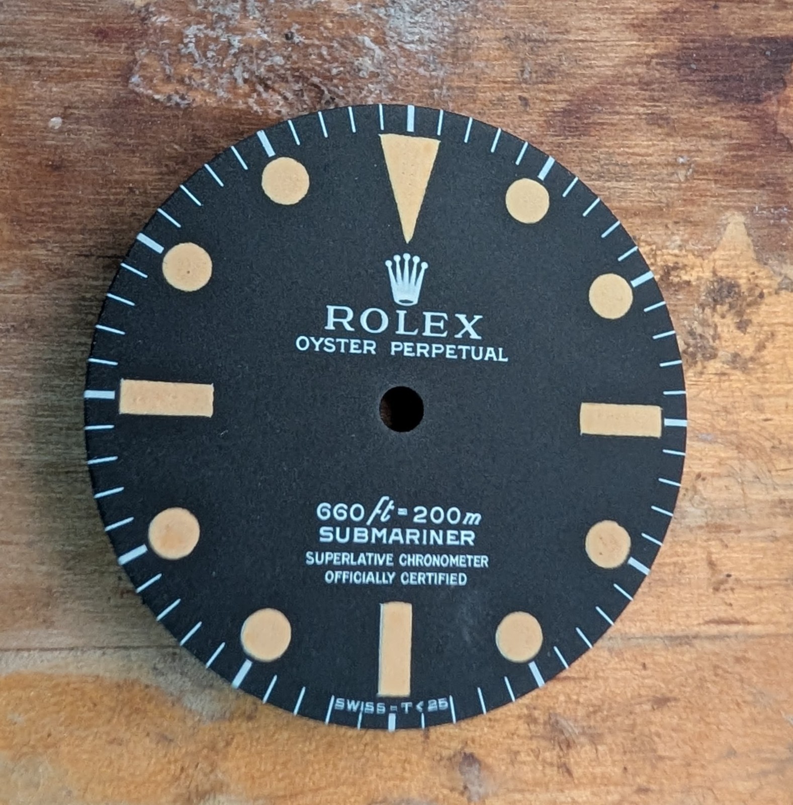 Rolex Submariner 4-Line Matte Black Dial Pumpkin Lume 1970s ref 5512 Vintage