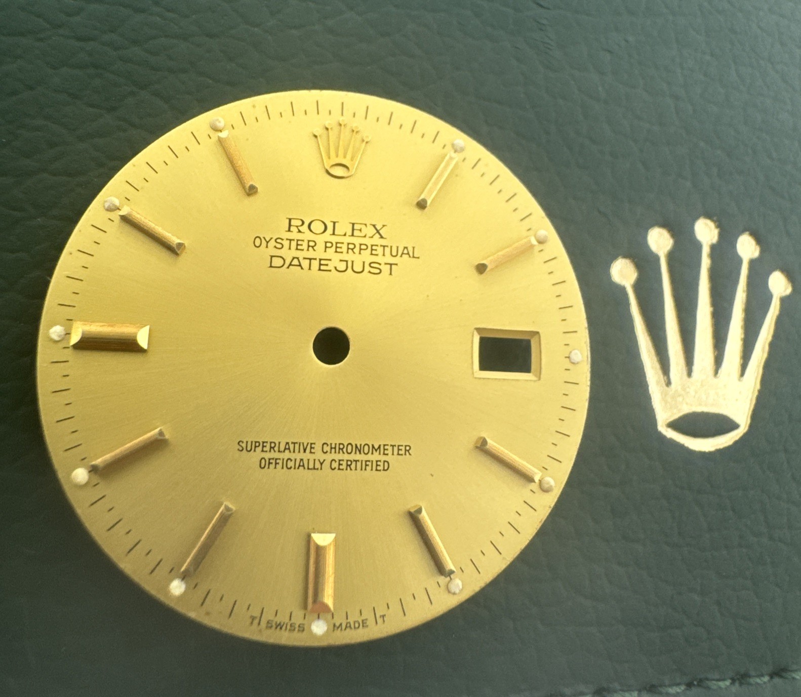 Rolex Datejust 36mm Factory Champagne Dial with Gold Hour Markers 16233 – D11