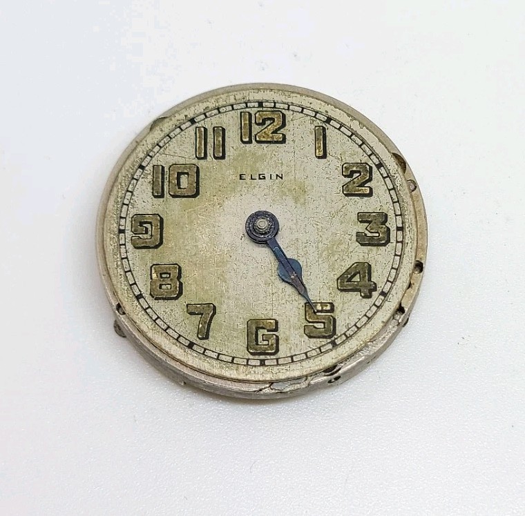 1925 Elgin Model 3 Grade 463 7J 3/0s Mechanical Pocket Watch Movement For Repair